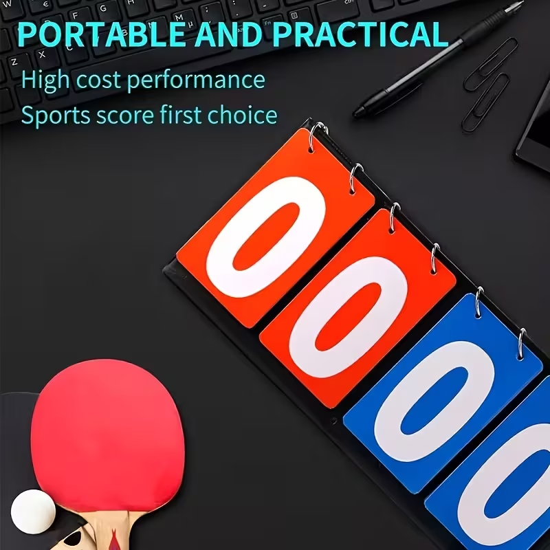 4‑Digit Flip Scoreboard Portab - Badminton Score review and price