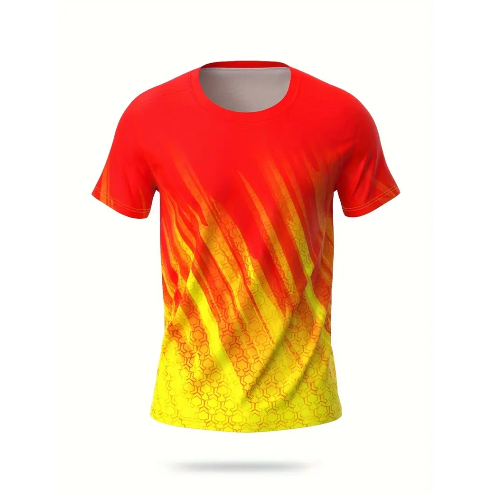Gradient Striped Printed T-shi - Badminton Png review and price