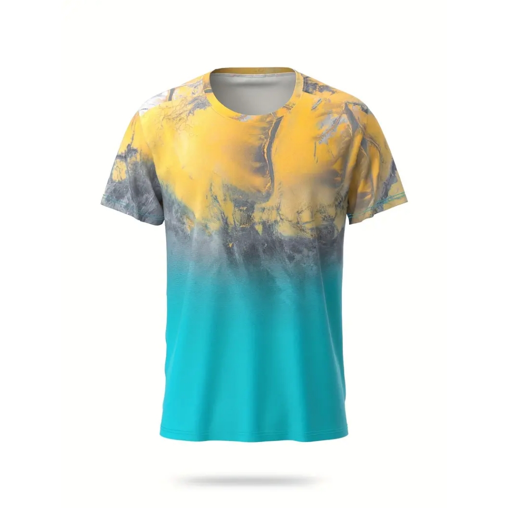 Gradient Striped Printed T-shi - Badminton Png review and price