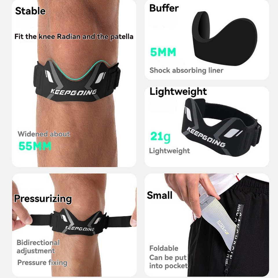 GTUBIKE 1PCS Patella Band Prot - Knee Brace Badminton review and price