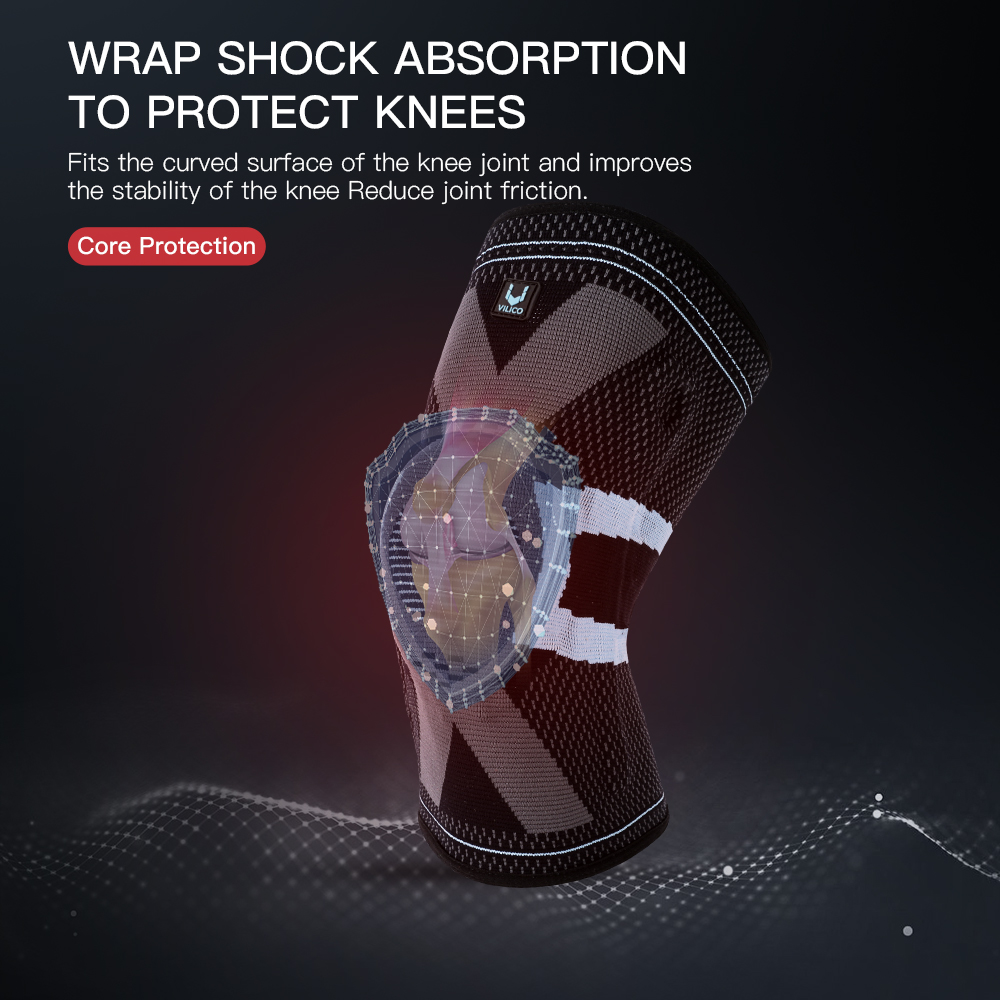 Vilico Fitness Knee Pads Silic - Knee Brace Badminton review and price
